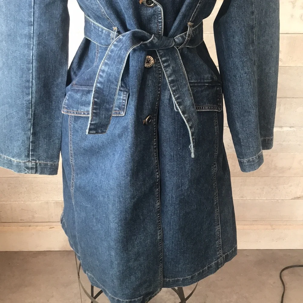 Denim trench coat - Picture 6 of 7